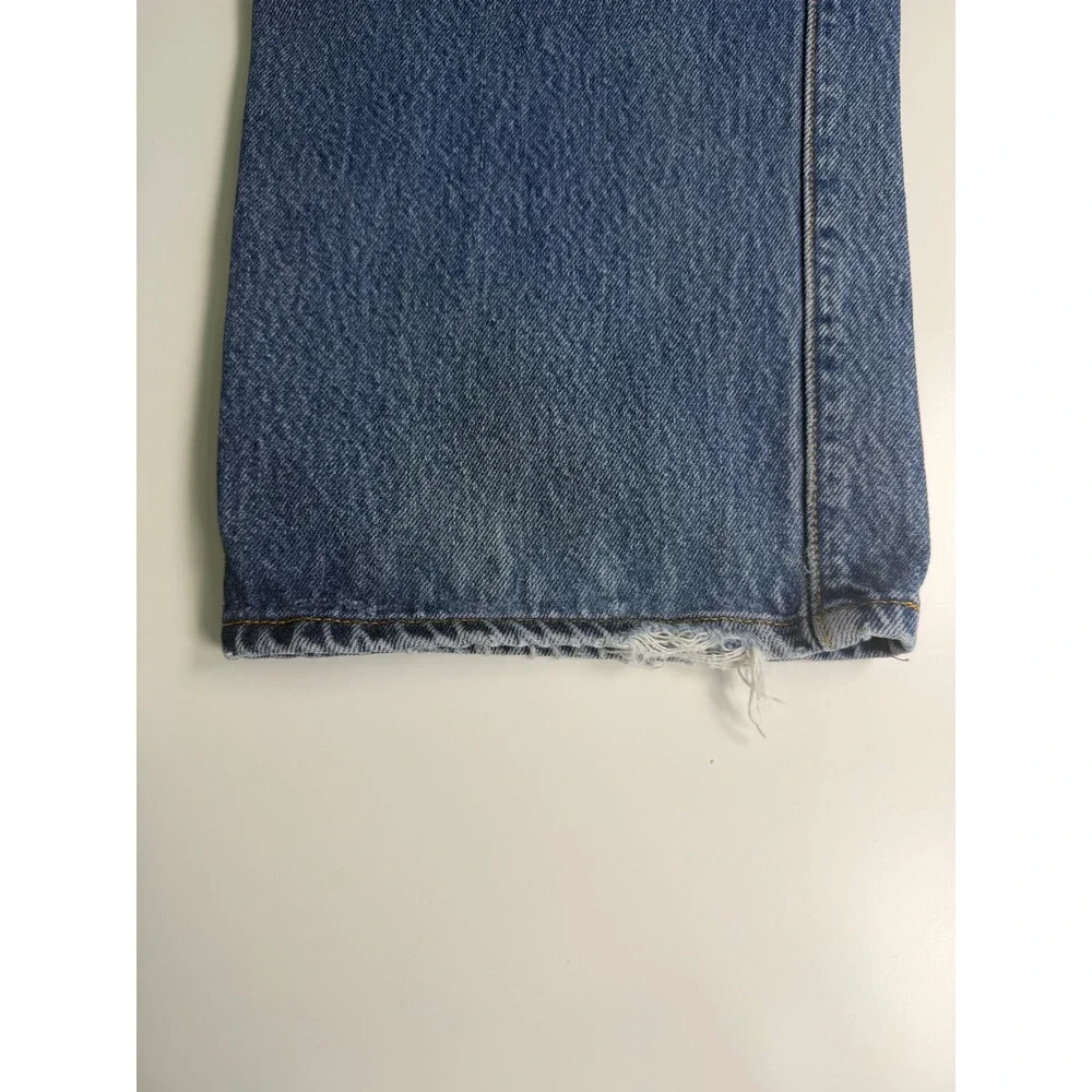 Levis 501XX Mens Straight Leg Button Fly Blue Denim Jeans 34x28 Made in Mexico